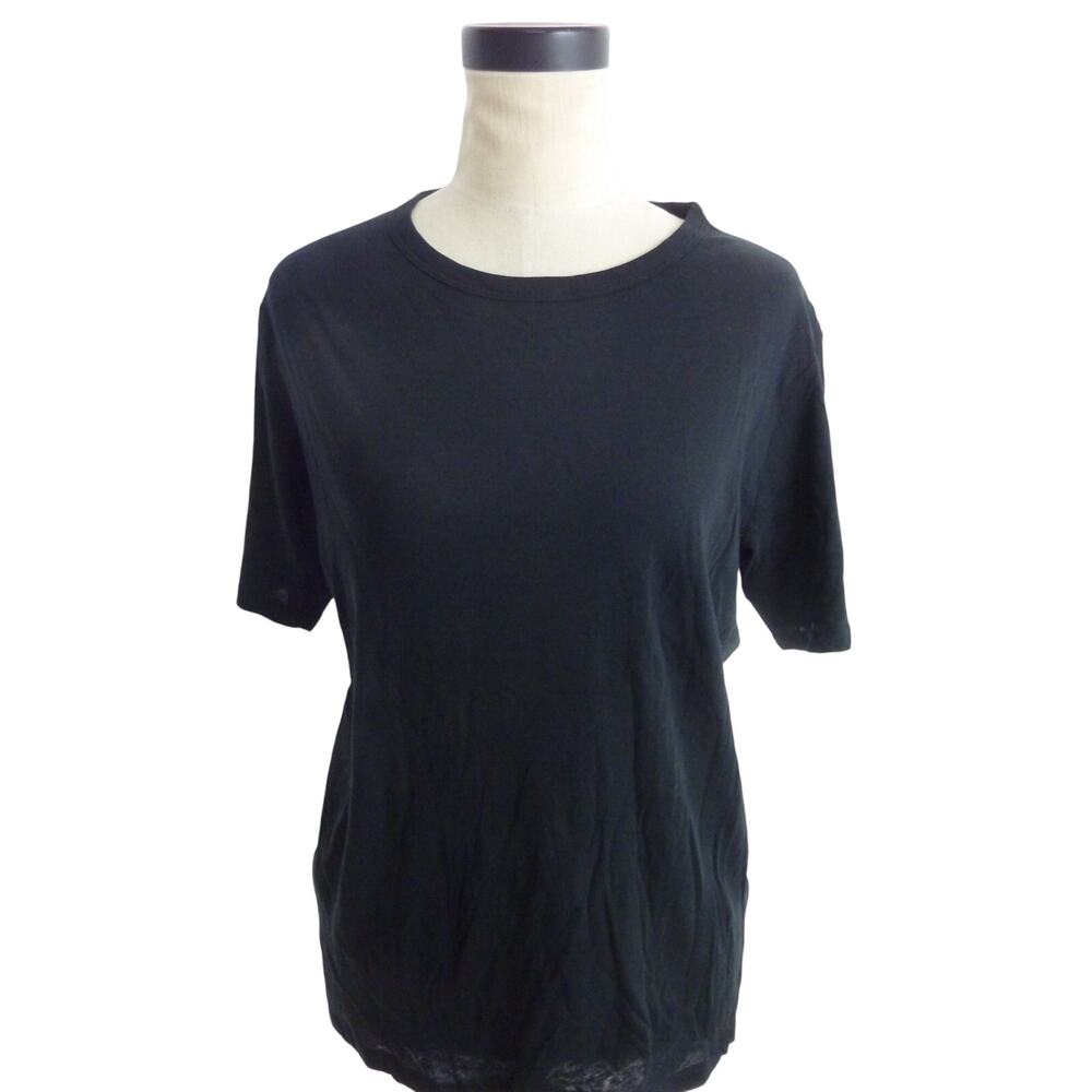 Everlane Oversized Cotton Air Black Short Sleeve Top Shirt Tee XS